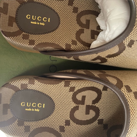 Gucci Jumbo GG Canvas Slides Size 41 - Picture 2 of 5